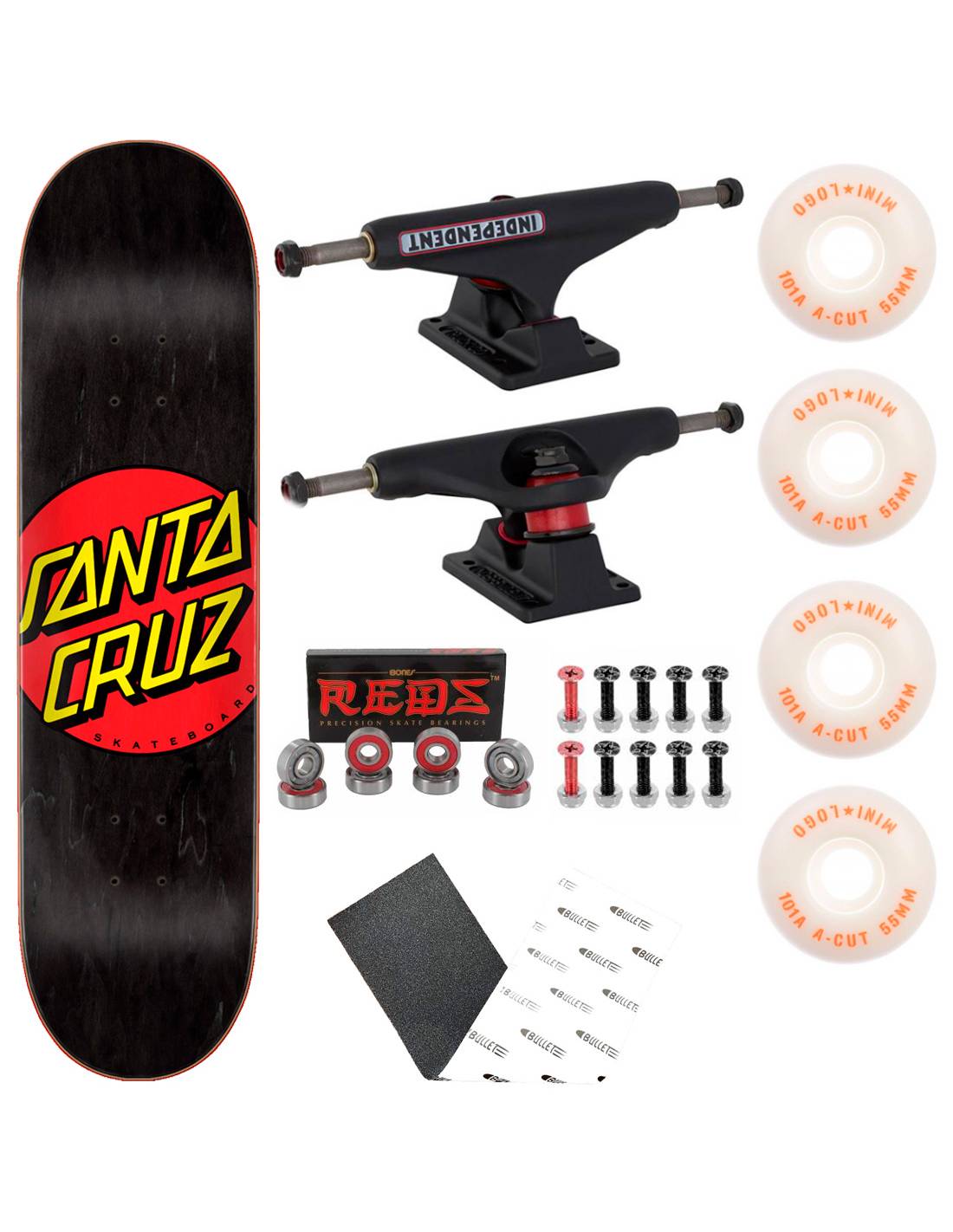 Skate Completo Santa Cruz Independent Monark Supply