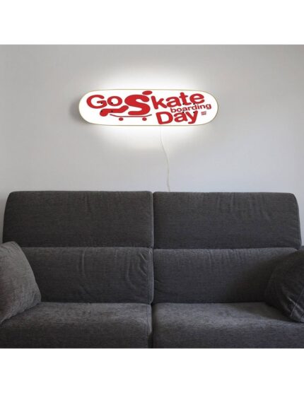 Lámpara skateboard Go Skate Day White