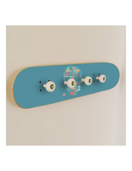 Perchero skate Flower Skull