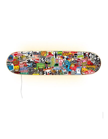 Lámpara skateboard - Pegatinas Skate