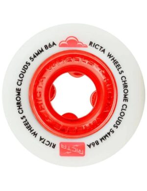 Ruedas skate Ricta 54mm 86A Chrome Clouds Wheels Red