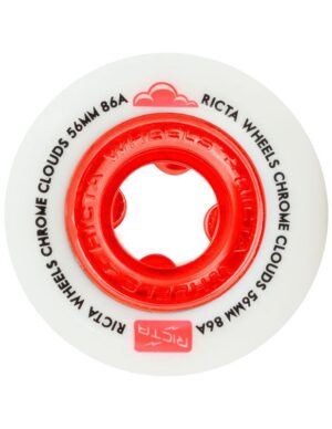 Ruedas skate Ricta 56mm 86A Chrome Clouds Wheels Red