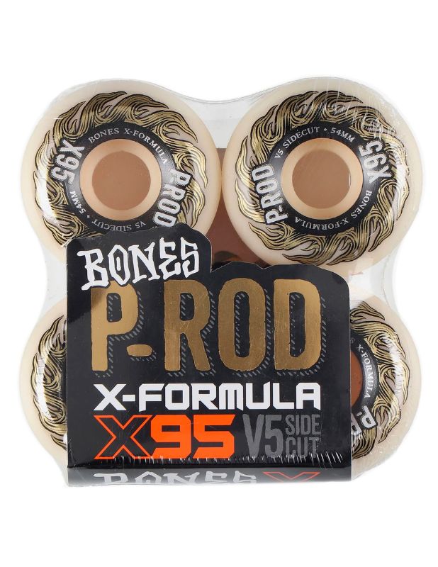 RUEDAS BONES 54mm 95A P-ROD PRO X V5 SIDECUT X-FORMULA