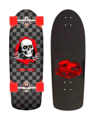 Skate Completo Powell Peralta OG Ripper Checker Silver Black Stain