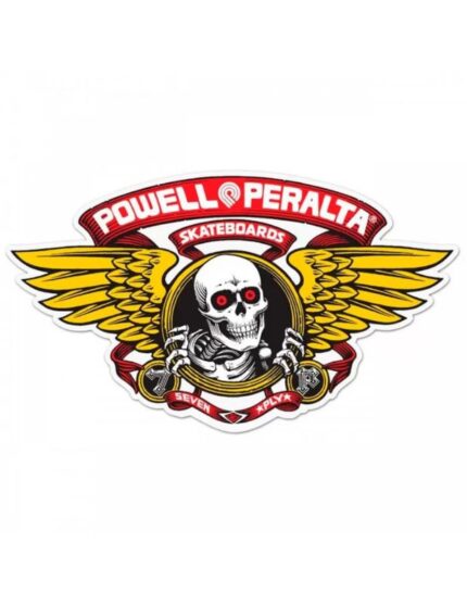 Pegatina Powell Peralta Winged Ripper Rojo 12 Cm