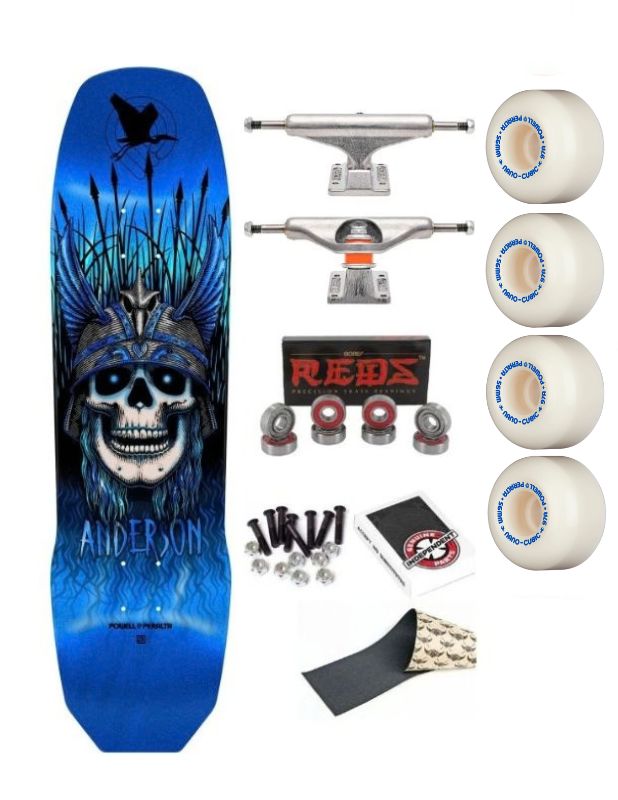 Skate Completo Powell Peralta Andy Anderson Heron 7-Ply Blue Foil 8.45" Monark Supply 259,00 € Skate Completo Powell Peralta Andy Anderson Heron 7-Ply Blue Foil 8.45
