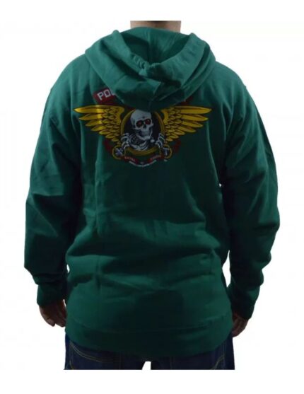 Sudadera Powell Peralta Winged Ripper Green Alpine