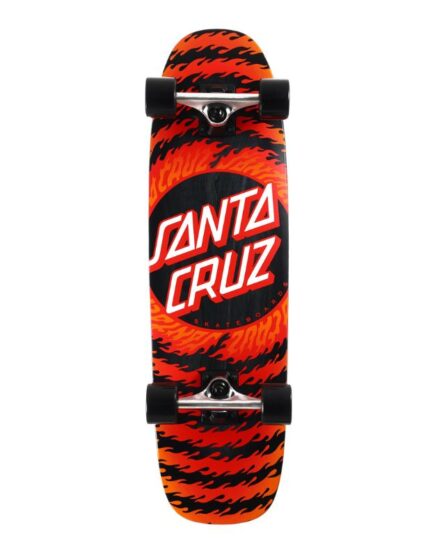 Skate Completo Santa Cruz Flame Ringed Dot Street 8.4