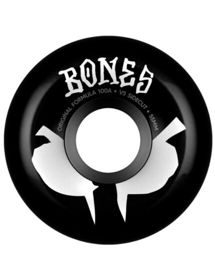 Ruedas Bones 55mm 100A Original Formula V5 Wides Negro