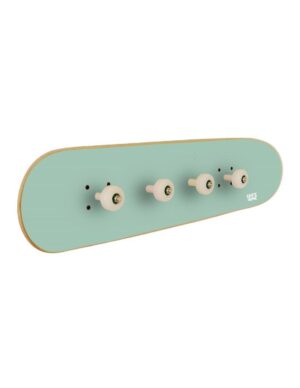 Perchero de pared Skate, Verde