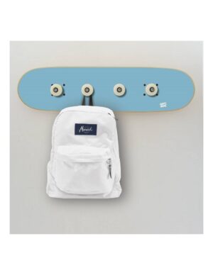 Perchero de pared Skate, Azul Cielo