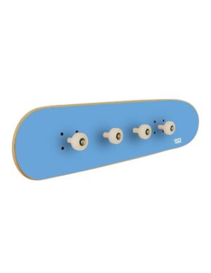 Perchero de pared Skate, Azul