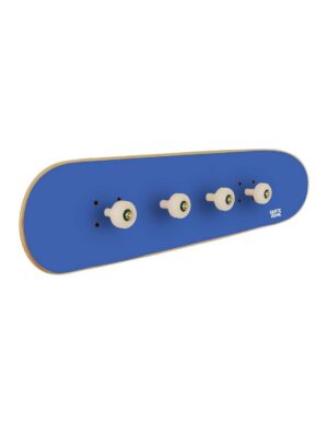 Perchero de pared Skate, Azul Royal