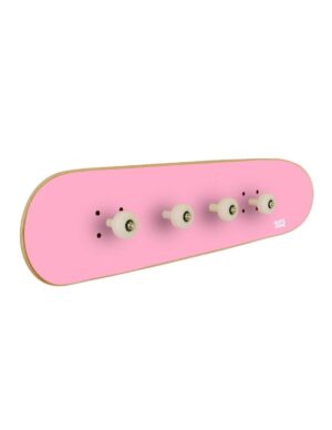 Perchero de pared Skate, Rosa