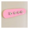 Perchero de pared Skate, Rosa