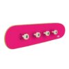 Perchero de pared Skate, Rosa Brillante