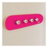 Perchero de pared Skate, Rosa Brillante