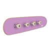 Perchero de pared Skate, Morado