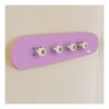 Perchero de pared Skate, Morado