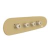 Perchero de pared Skate, Canela