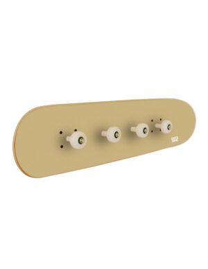Perchero de pared Skate, Canela