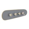 Perchero de pared Skate, Gris