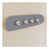 Perchero de pared Skate, Gris