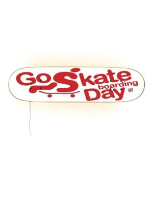 Lámpara skateboard Go Skate Day White