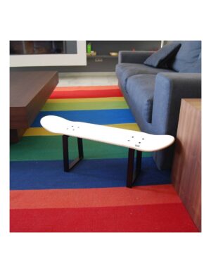 Taburete bajo skate, Blanco