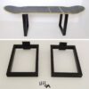 Patas metal para taburete bajo skateboard, No Comply