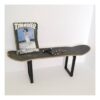 Patas metal para taburete bajo skateboard, No Comply