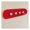 Perchero de pared Skate rojo