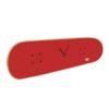 Reloj de pared skateboard rojo