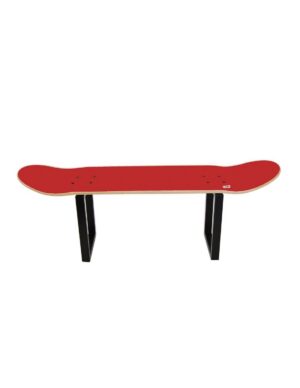 Taburete bajo skate rojo