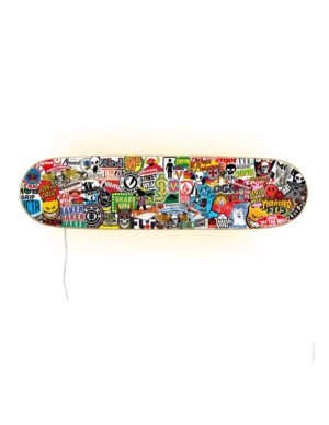 Lámpara skateboard - Pegatinas Skate