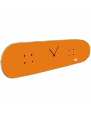 Reloj de pared Skate Naranja