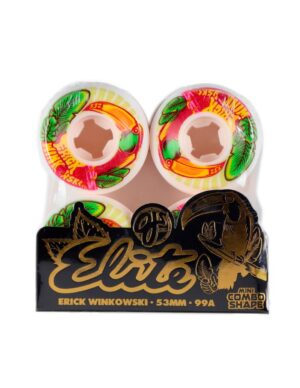 Ruedas skate OJ Wheels 53mm 99A Winkowski Tropics Elite White Mini Combo