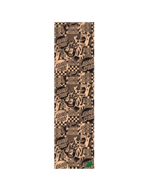 Lija skate Mob Grip X Santa Cruz 9" Flier Collage Transparente