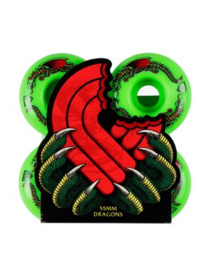 Ruedas skate Powell Peralta 55mm X 35mm 93A Dragon Formula Green
