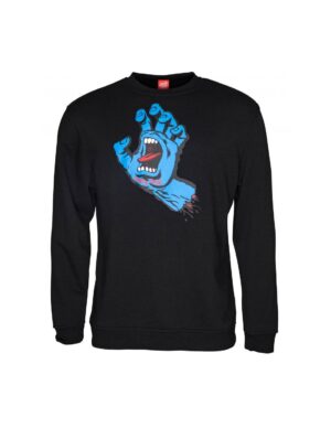 Sudadera Santa Cruz Crew Screaming Hand Negro