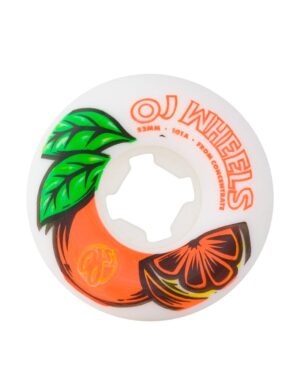 Ruedas OJ Wheels 52mm 101A From Concentrate White Orange Hardline
