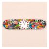Reloj de pared marcas skateboard