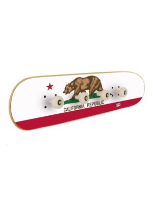 Regalo exclusivo skater - Perchero skate Bandera California