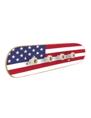 Regalo para fan del skate - Bandera USA, Perchero