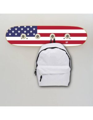 Regalo para fan del skate - Bandera USA, Perchero