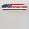 Regalo para fan del skate - Bandera USA, Perchero