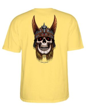 Camiseta Powell Peralta Andy Anderson Skull Amarillo
