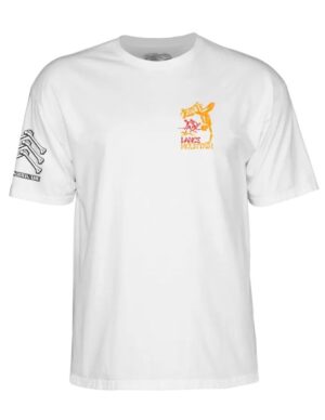 Camiseta Powell Peralta Bones Brigade Lance Mountain Serie 17 Blanca