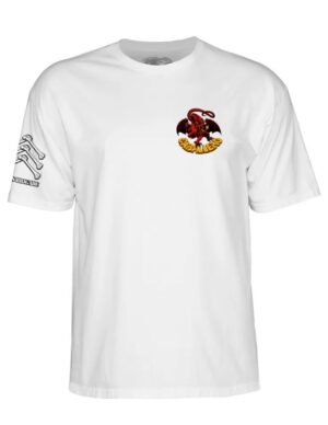 Camiseta Powell Peralta Bones Brigade Steve Caballero Serie 17 Blanca