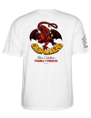 Camiseta Powell Peralta Bones Brigade Steve Caballero Serie 17 Blanca